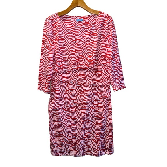 ✨J. McLaughlin | Nicola Sheath Dress in Radio Waves - Picture 4 of 5